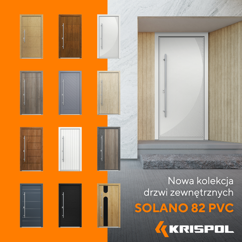 Nowa kolekcja drzwi zewnętrznych SOLANO 82 PVC od KRISPOL